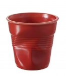 Gobelet froisse Espresso Revol  8 cl  rouge satine