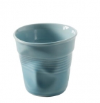 Gobelet froisse Espresso Revol 8cl bleu caraibes