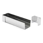 Gouttiere a buche carree fine demontable grand modele en inox 30 x 8 cm