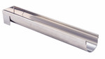 Gouttiere a buche ronde fine demontable petit modele en inox 30 x 4 cm
