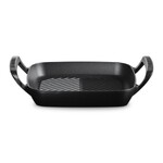 Gril carre collection barbecue 26 cm Noir Mat