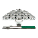 Grille a presentoirs pour mini hamburgers L XL XXL