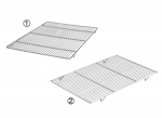 Grille gastronomique surelevee en inox 53x32.5 cm.