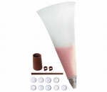 Kit poche a douille : 9 douilles, 1 poche, 1 support,1 livre de recette