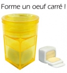 L'oeuf carre moule a oeuf transparent pour une presentation originale