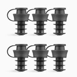 Lot de 6 bouchons Pivot Stoppers pour Systeme de service au verre