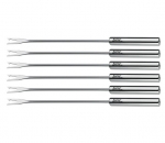 Lot de 6 fourchettes a viande en inox pour fondue bourguignone