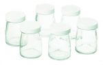 Lot de 6 pots de yaourt en verre 125ml Cuisinart