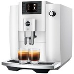 Machine a cafe automatique avec broyeur a grain E6 Piano White EC