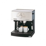 Machine a Cafe Expresso Chrome Mat pour cafe moulu & dosettes