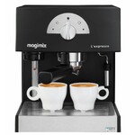 Machine Expresso noir Magimix pour cafe moulu & dosettes - 19 bars