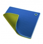 Manique nid d abeille uni vert