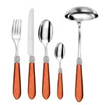 Menagere de 49 pieces Diana corail sans ecrin