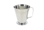 Mesure inox graduee a pied &poignee1.5l