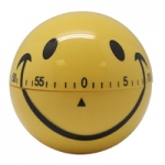 Minuteur 'Smiley' 1 H - en inox o 6.5 cm