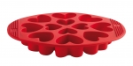 Moule a gateau en silicone  rose 12 coeurs