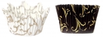 Moule cupcake  papier 'Arabesque & lila' o7.5 et 7 xht3.5 cm par 24