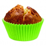 Moule Cupcake  papier 'Uni' vert o7.5xht 3.5 cm par 45