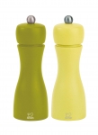 Set de 2 moulins a sel et a poivre manuels Tahiti vert Prairie 15 cm