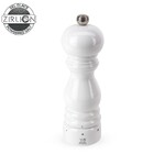 Moulin a Sel Manuel 18 cm en Bois Laque Blanc PARIS U'SELECT Mecanisme Zirlion