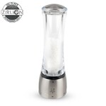 Moulin a Sel Manuel 21 cm en Acrylique Transparent / Inox DAMAN Mecanisme Zirlio