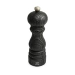 Moulin a sel manuel en bois upcycle, noir, 18 cm - 7in