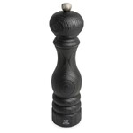 Moulin a sel manuel en bois upcycle, noir, 22 cm - 9in