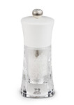 Moulin a Sel Manuel 14 cm en Acrylique Blanc Mat OLERON