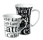Mug GM tea noir ecriture blanche