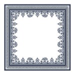 NAPPE CARREE 170x170 DEPAREILLEES BLEU