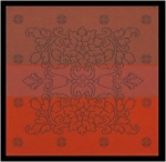 Nappe carree Le Jacquard Francais 175x175  Villa Toscane Cachemire 100% coton En