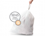Pack de 3 x 20 sacs poubelle 50/65 L pour poubelle avec reserve de sac (modele Q
