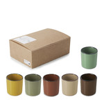Pack 6 tasses caractere 8cl couleur couleurs assorties