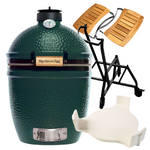 Pack MEDIUM avec l'Egg Medium, le chariot a roulettes, les tablettes laterales en acacia & le conveggtor