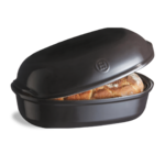 Pain Artisan en ceramique 36x24 cm Gris Fusain