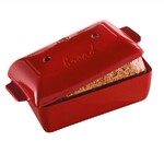 Moule a pain rectangulaire en ceramique 24 x 15cm Rouge Grand Cru