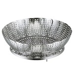 Panier pliant vapeur en inox 24 cm