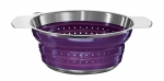 Passoire pliableo 20 cmen silicone / inox violet Rosle