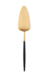 Pelle a tarte Goa en acier inoxydable brosse Gold & manche noir