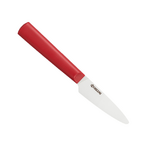 Petit couteau d'office 7,5 cm Chowa lame ceramique - manche rouge