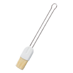 Pinceau patissier poignee inox brosse en soie naturelle 3,5 cm