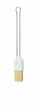 Pinceau patissier poignee inox  en soie naturelle 2,5 cm