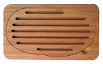 Planche a pain de table L 28 x l 16 x H 1,9 cm en Bambou alimentaire et biodegra