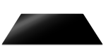 Planche de protection en verre trempe noir - 57 x 50 cm