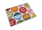 Planche en verre multifonction rectangulaire 30x40cm 'Bottle Tops' Joseph Joseph