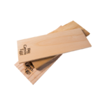 Lot de 2 planchettes de bois a griller en Aulne pour barbecue, 28 cm