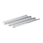 Plaque 3 baguettes inox perfore