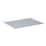 Plaque rectangle inox perfore  40x30