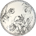 Plat a gateaux TULIPES NOIRES