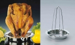 Plat a rotir le poulet vertical h. 18  cm - diam. 22.5 cm
